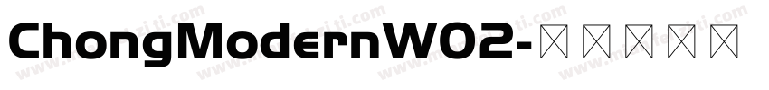 ChongModernW02字体转换