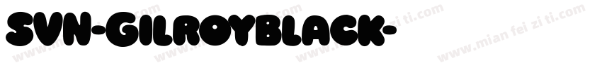 SVN-Gilroyblack字体转换