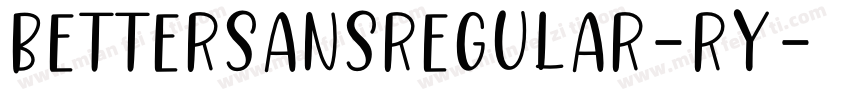 BetterSansRegular-rY字体转换