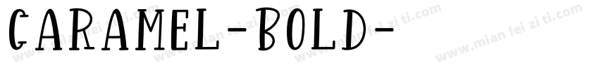 Caramel-Bold字体转换