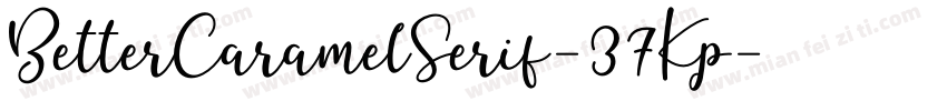 BetterCaramelSerif-37Kp字体转换