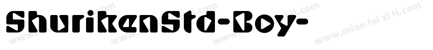 ShurikenStd-Boy字体转换