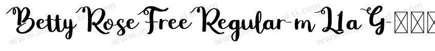 BettyRoseFreeRegular-mL1aG字体转换