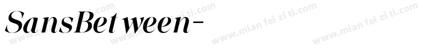 SansBetween字体转换