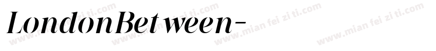 LondonBetween字体转换