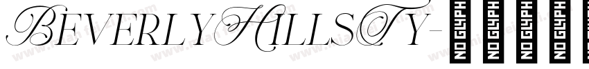 BeverlyHillsTy字体转换