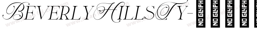 BeverlyHillsTy字体转换