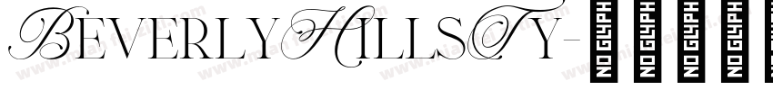 BeverlyHillsTy字体转换