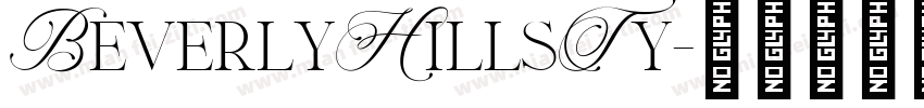 BeverlyHillsTy字体转换