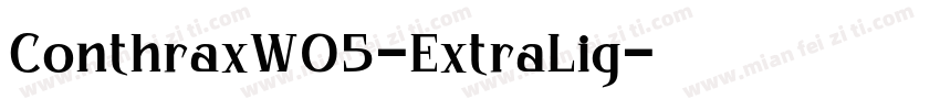 ConthraxW05-ExtraLig字体转换