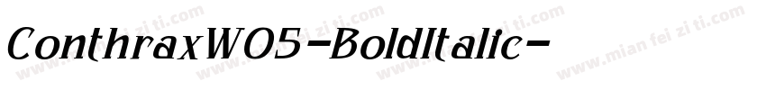 ConthraxW05-BoldItalic字体转换