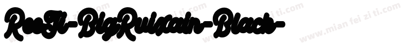ReeJi-BigRuixain-Black字体转换
