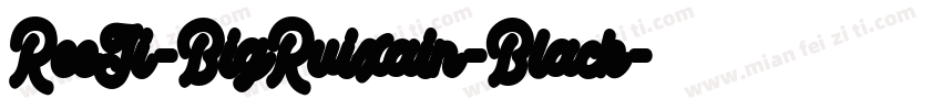 ReeJi-BigRuixain-Black字体转换