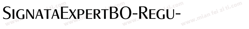 SignataExpertBO-Regu字体转换