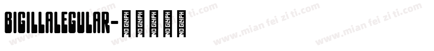 bigillalegular字体转换