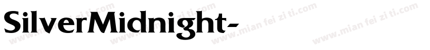 SilverMidnight字体转换