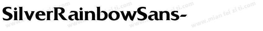 SilverRainbowSans字体转换