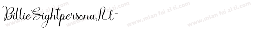 BillieSightpersonaIU字体转换