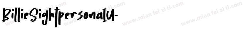 BillieSightpersonaIU字体转换