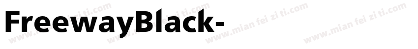 FreewayBlack字体转换