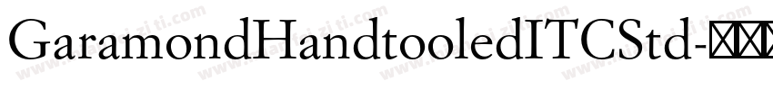 GaramondHandtooledITCStd字体转换