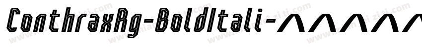 ConthraxRg-BoldItali字体转换