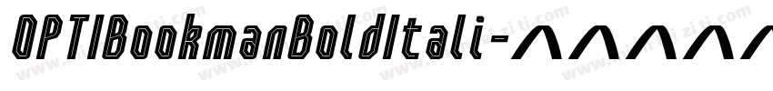 OPTIBookmanBoldItali字体转换