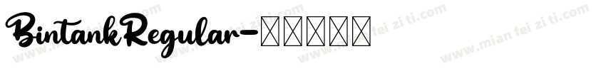 BintankRegular字体转换