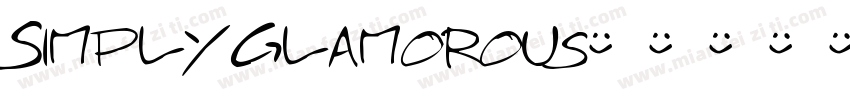 SimplyGlamorous字体转换