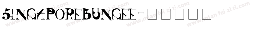 singaporebungee字体转换