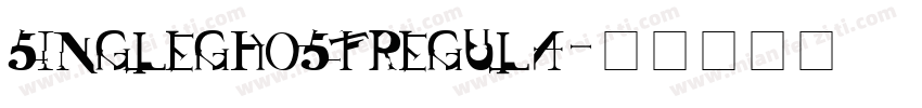 singleghostregula字体转换