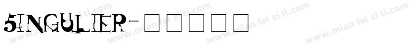 singulier字体转换