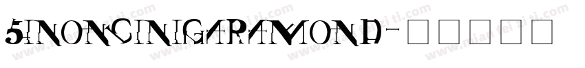 sinoncinigaramond字体转换