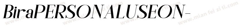 BiraPERSONALUSEON字体转换