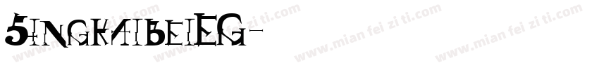 SingkaibeiEG字体转换