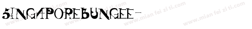 singaporebungee字体转换