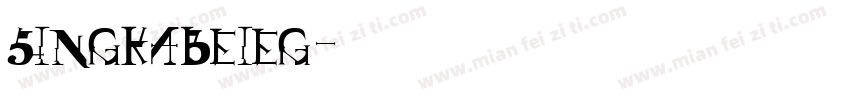 singkabeieg字体转换