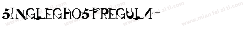 singleghostregula字体转换
