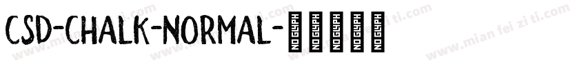 CSD-Chalk-Normal字体转换