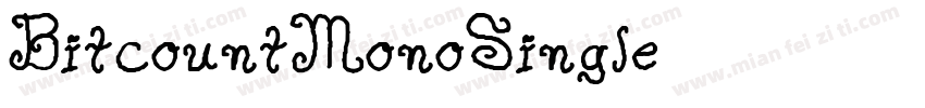 BitcountMonoSingle字体转换