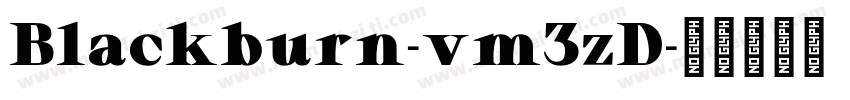 Blackburn-vm3zD字体转换