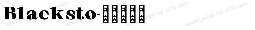 Blacksto字体转换