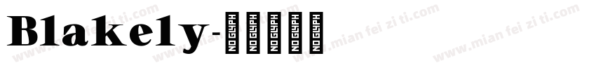 Blakely字体转换