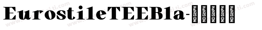 EurostileTEEBla字体转换