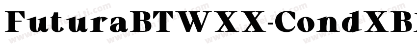 FuturaBTWXX-CondXBla字体转换