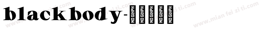 blackbody字体转换