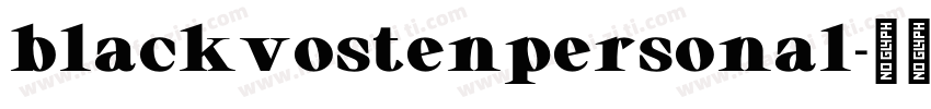 blackvostenpersonal字体转换