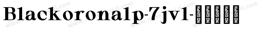 Blackoronalp-7jvl字体转换