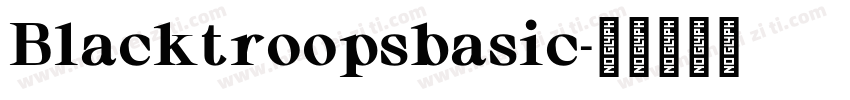 Blacktroopsbasic字体转换