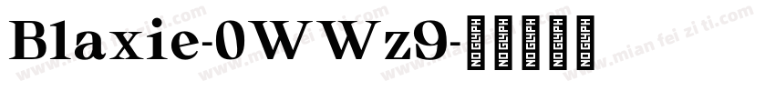 Blaxie-0WWz9字体转换